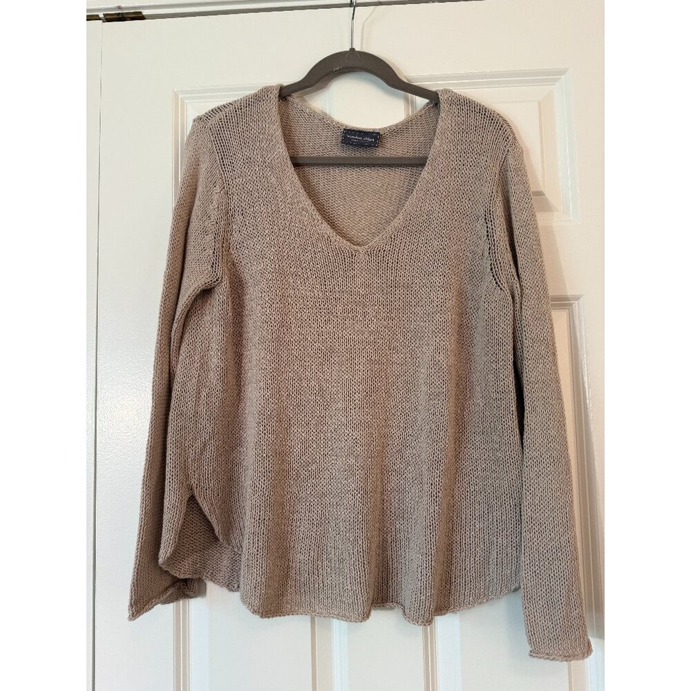 Wooden Ships summer weight sweater, size M/L